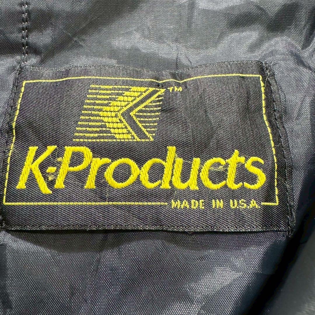 80sUSA製アクティブジャケットダック地TALONスイングトップLブラウン古着