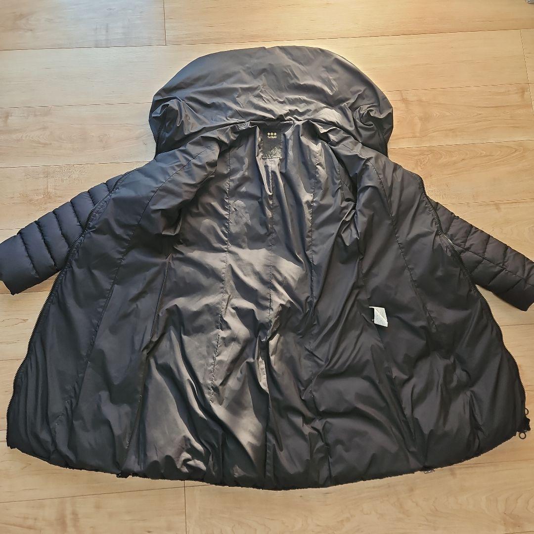 ☆TATRAS☆ブラックショール襟ロングダウンコート☆美ライン☆