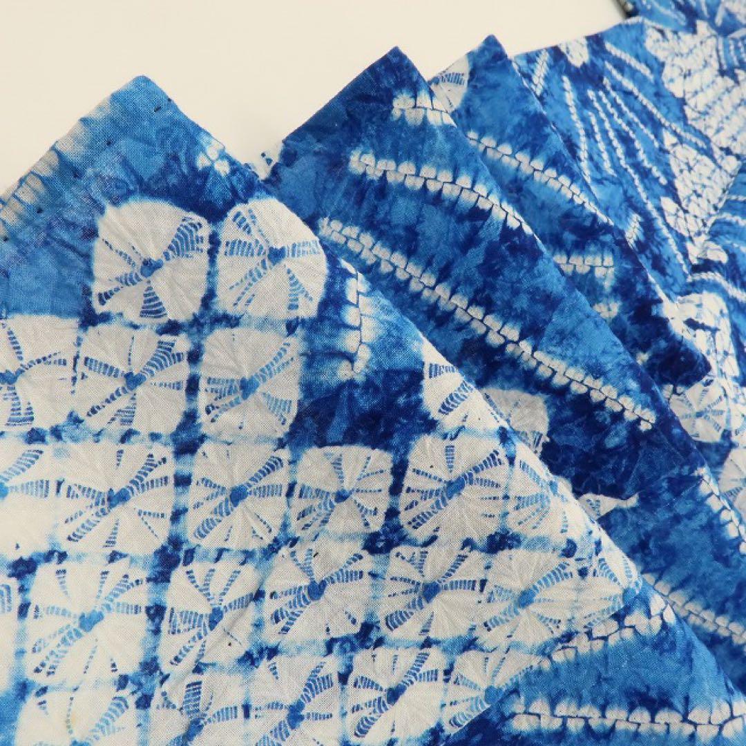 美品 有松鳴海絞り 綿 高級浴衣 着物 A3113