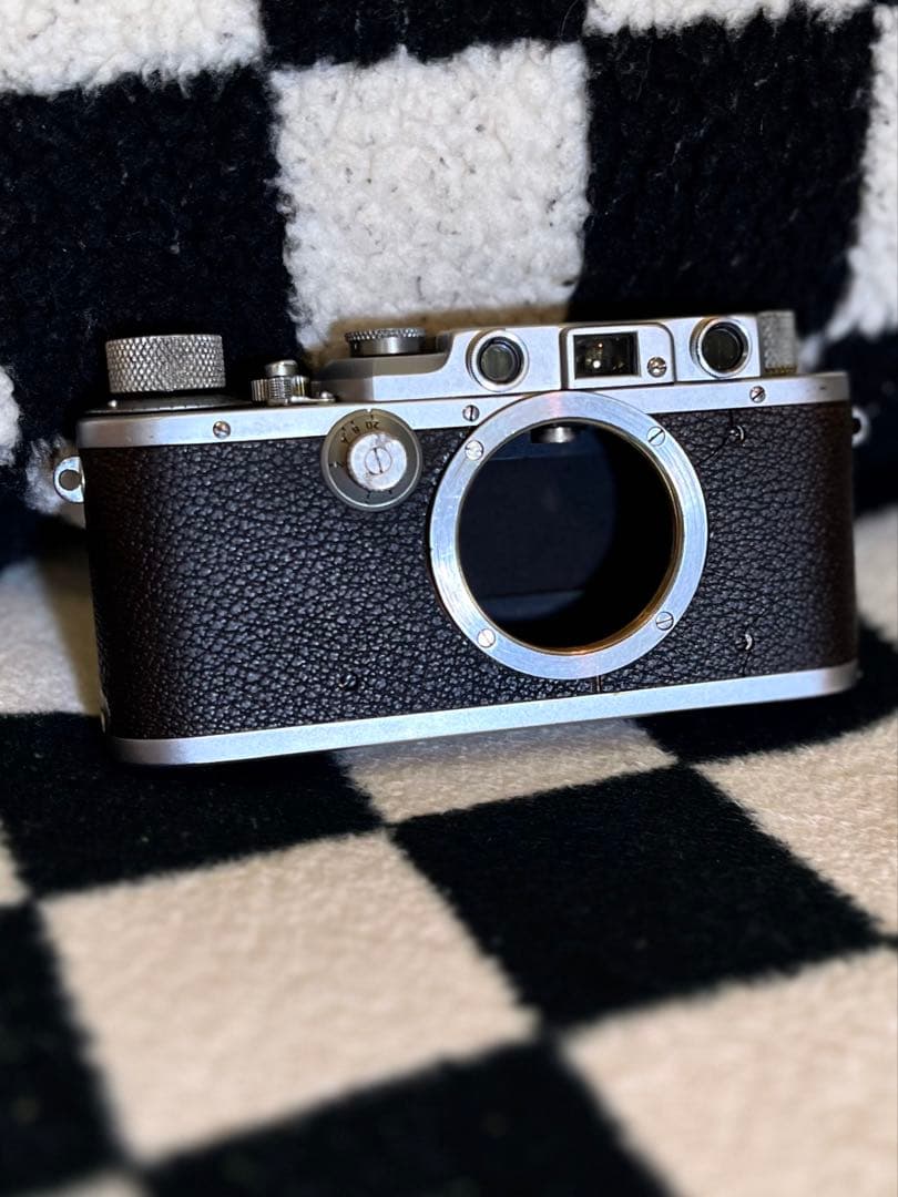 Leica Ⅲa バルナックライカ 本革ケース Fedレンズ付