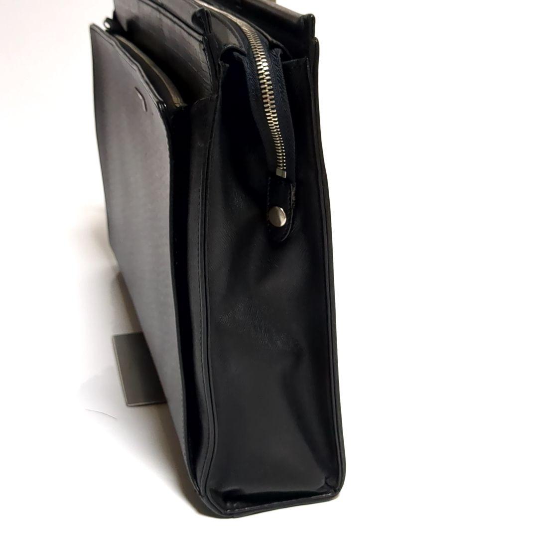 ✨BURBERRY✨ビジネスバッグ チェック レザー ブラック