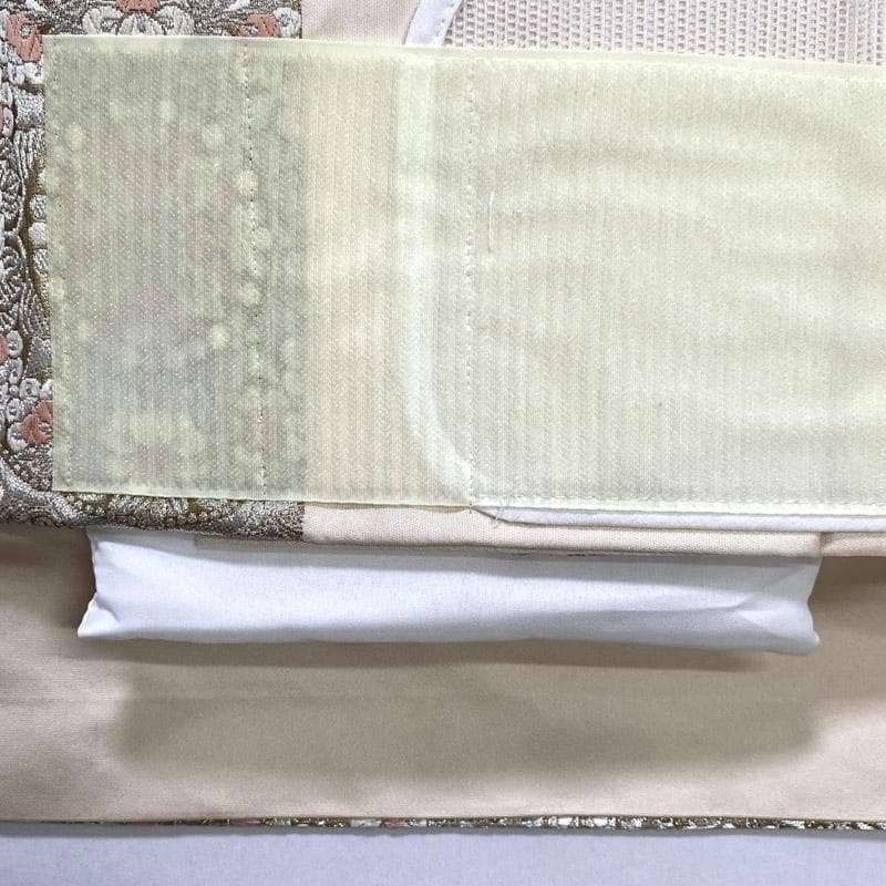 512mr64▲ワンタッチ作り帯 きものやまと 金糸 二重太鼓 袋帯▲美品