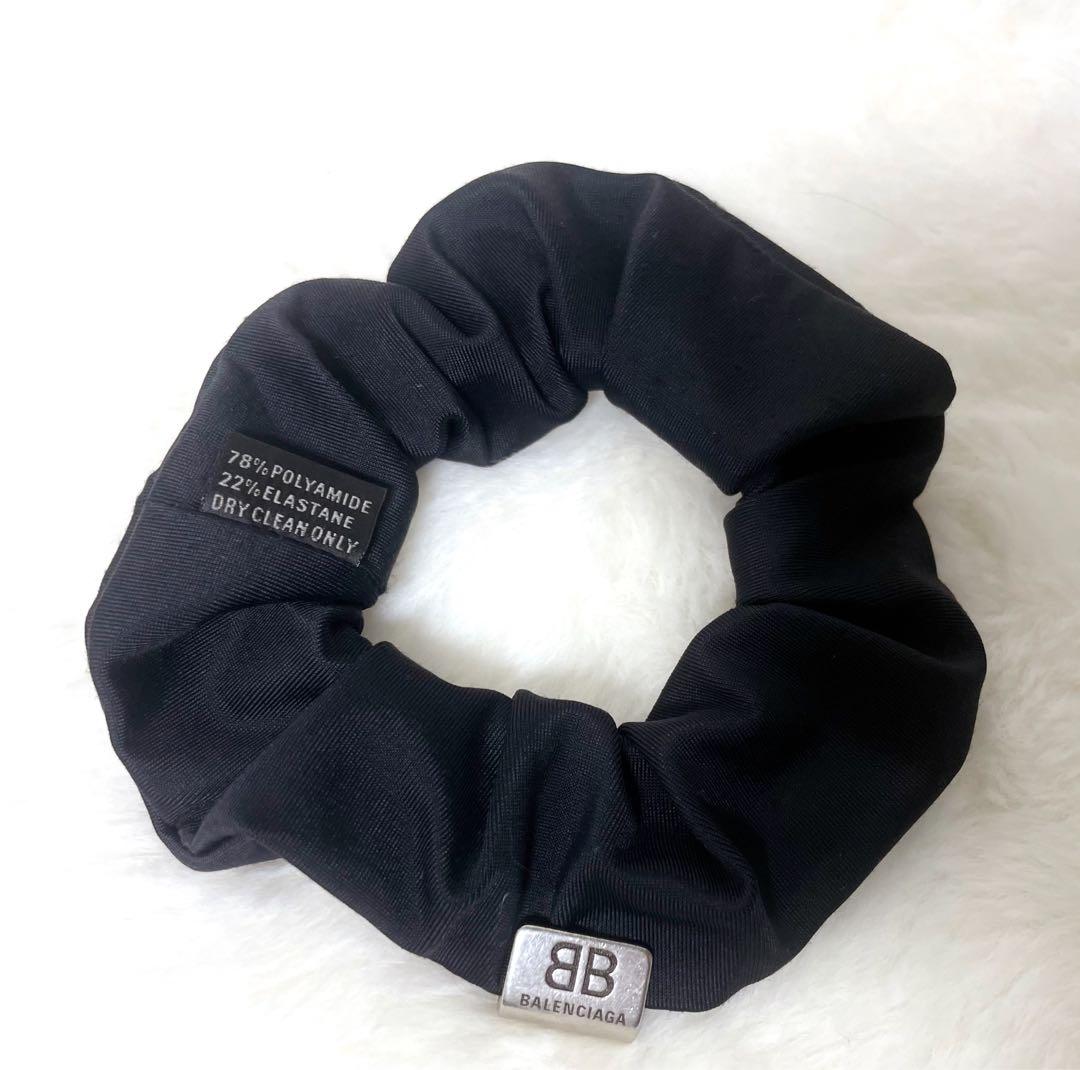 【可愛い】BALENCIAGA ホーリー シュシュ ブラック 箱付き ヘアゴム