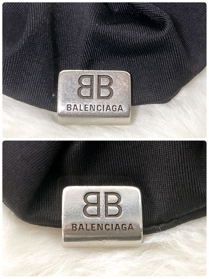 【可愛い】BALENCIAGA ホーリー シュシュ ブラック 箱付き ヘアゴム