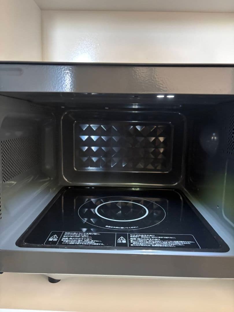 黒の単機能電子レンジ