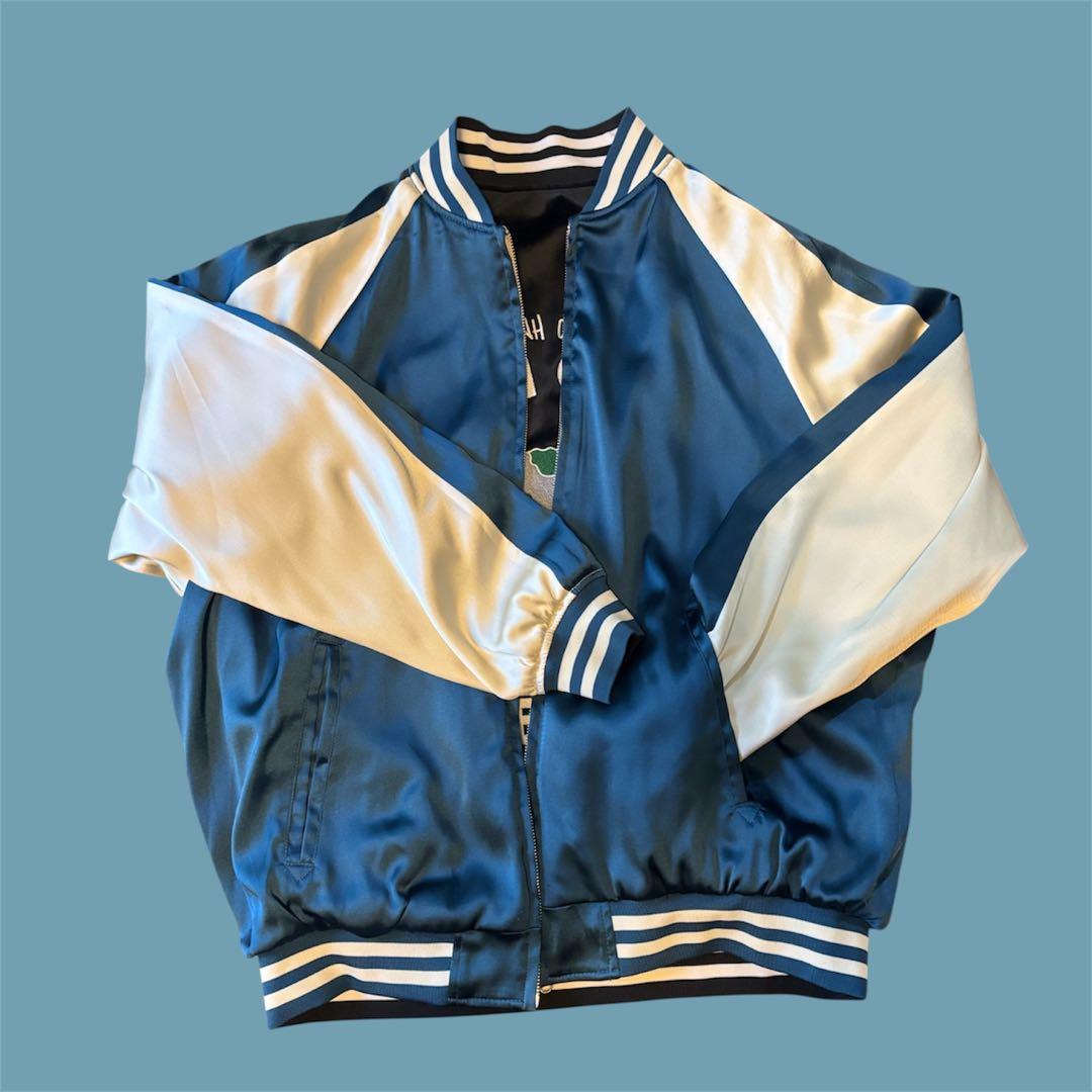 サイゴン ベトナム スカジャン リバーシブル ブラック ブルー