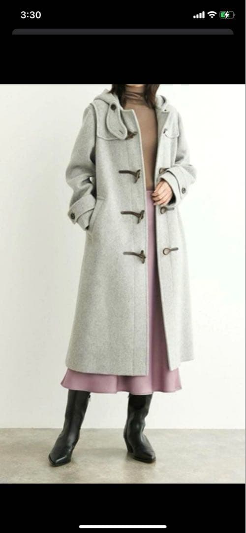 美品✨LOUNIE フード付きダッフルコート F