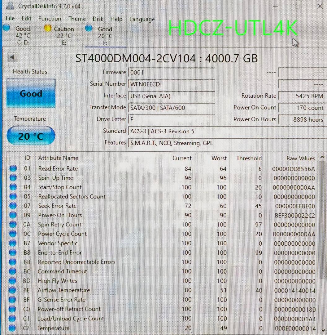 I・O DATA HDCZ-UTL4K 4TB外付けHDD