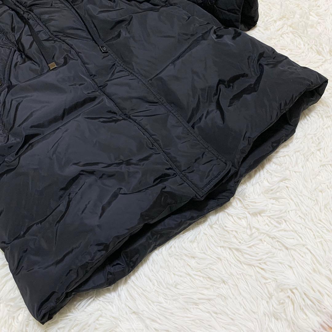 【極美品】モンクレール ダウン PHALANGERE タヌキファー ブラック 0