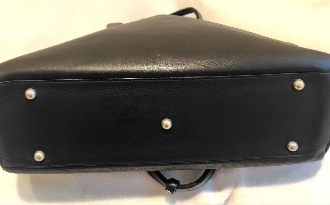 UNITED ARROWS レザー　トートバッグ黒　肩掛け　ビジネスバッグ　A4