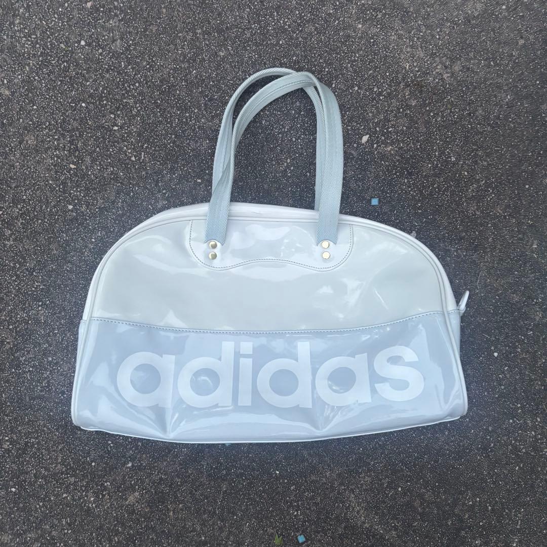 バッグ 00s old adidas enamel hand bag y2k