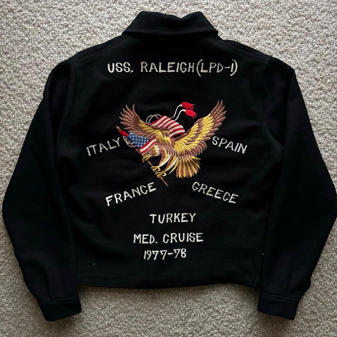 【70s】 US.NAVY ツアージャケット スーベニアジャケット スカジャン