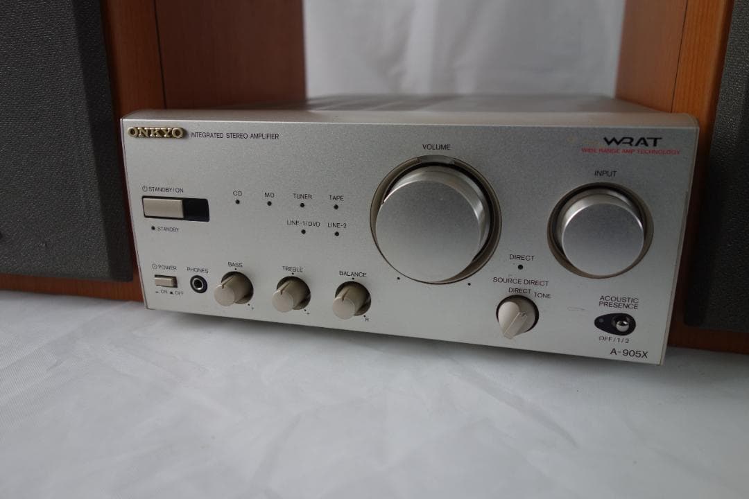 ONKYO A-905Xプリメインアンプ当時定価35200円+スピーカー