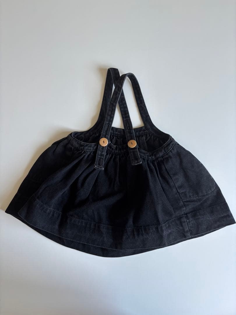 ワンピース soor ploom Eloise pinafore-Black Denim