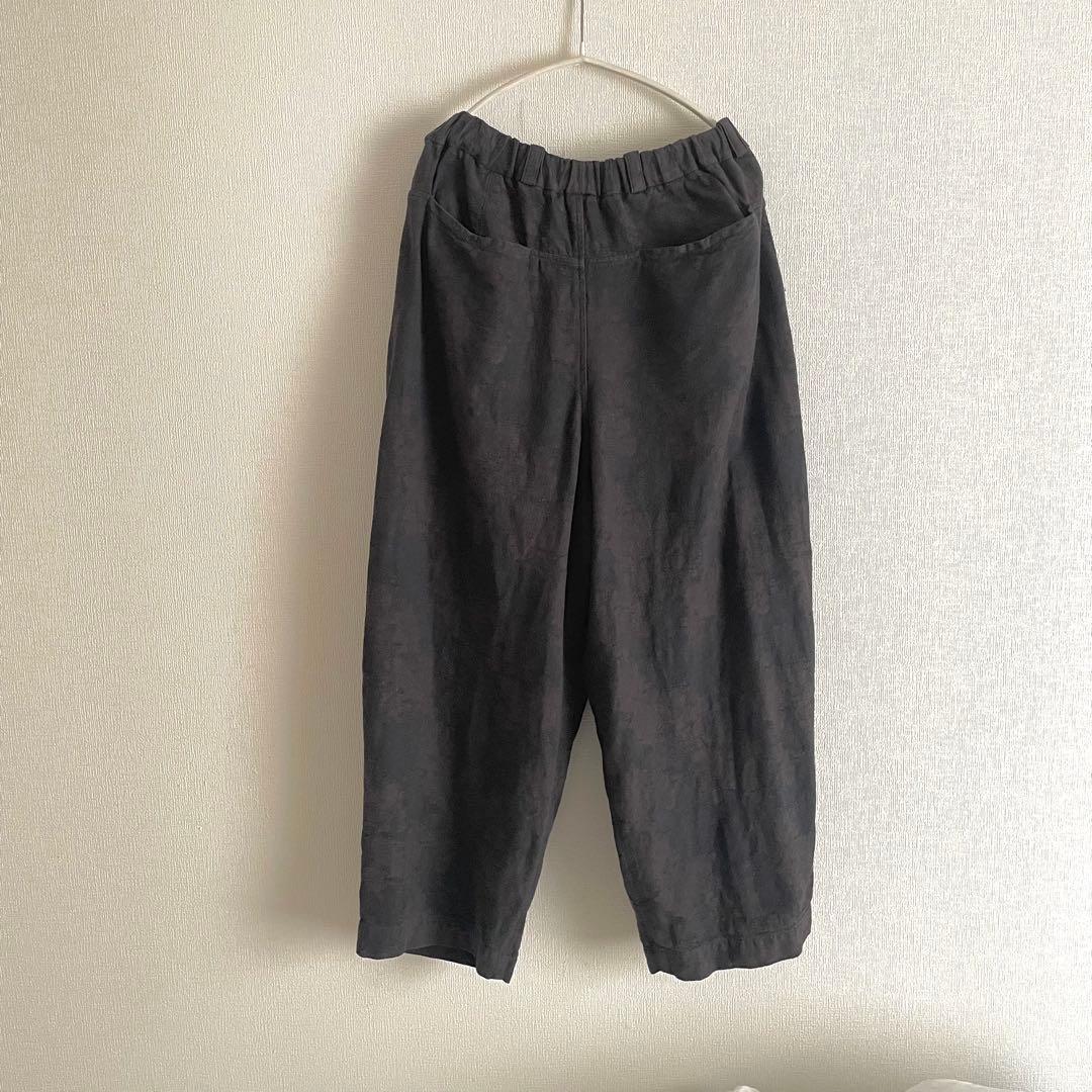 mittan 綿絹麻ジャカードパンツ　pt-90 ジャガード