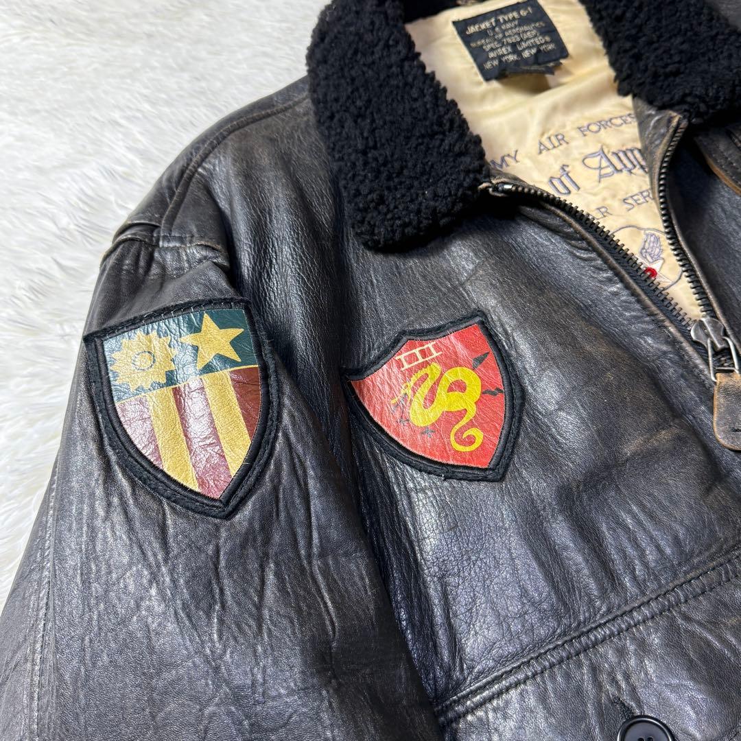 【胸タグ】AVIREX G-1 フライト レザージャケット L TOP GUN