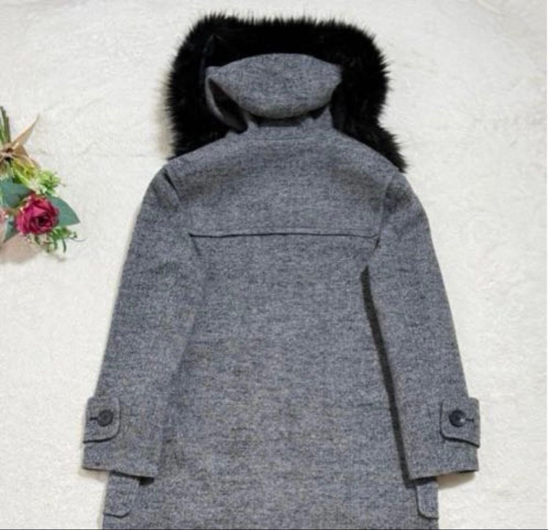 美品　グレースコンチネンタル　ダッフルコート ロング ヘリンボーン　2way