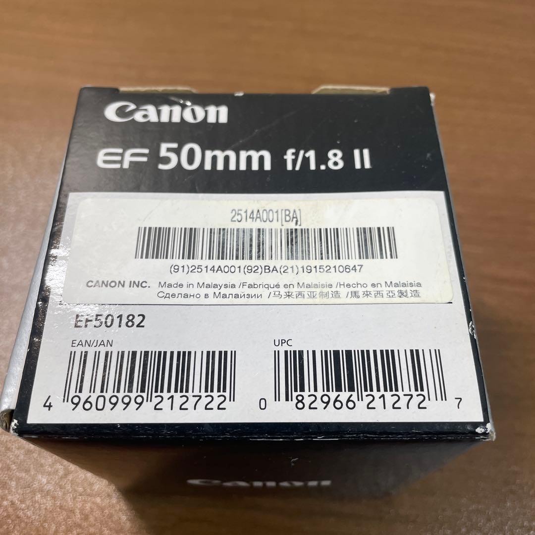 Canon EF 50mm f/1.8 II 単焦点レンズ