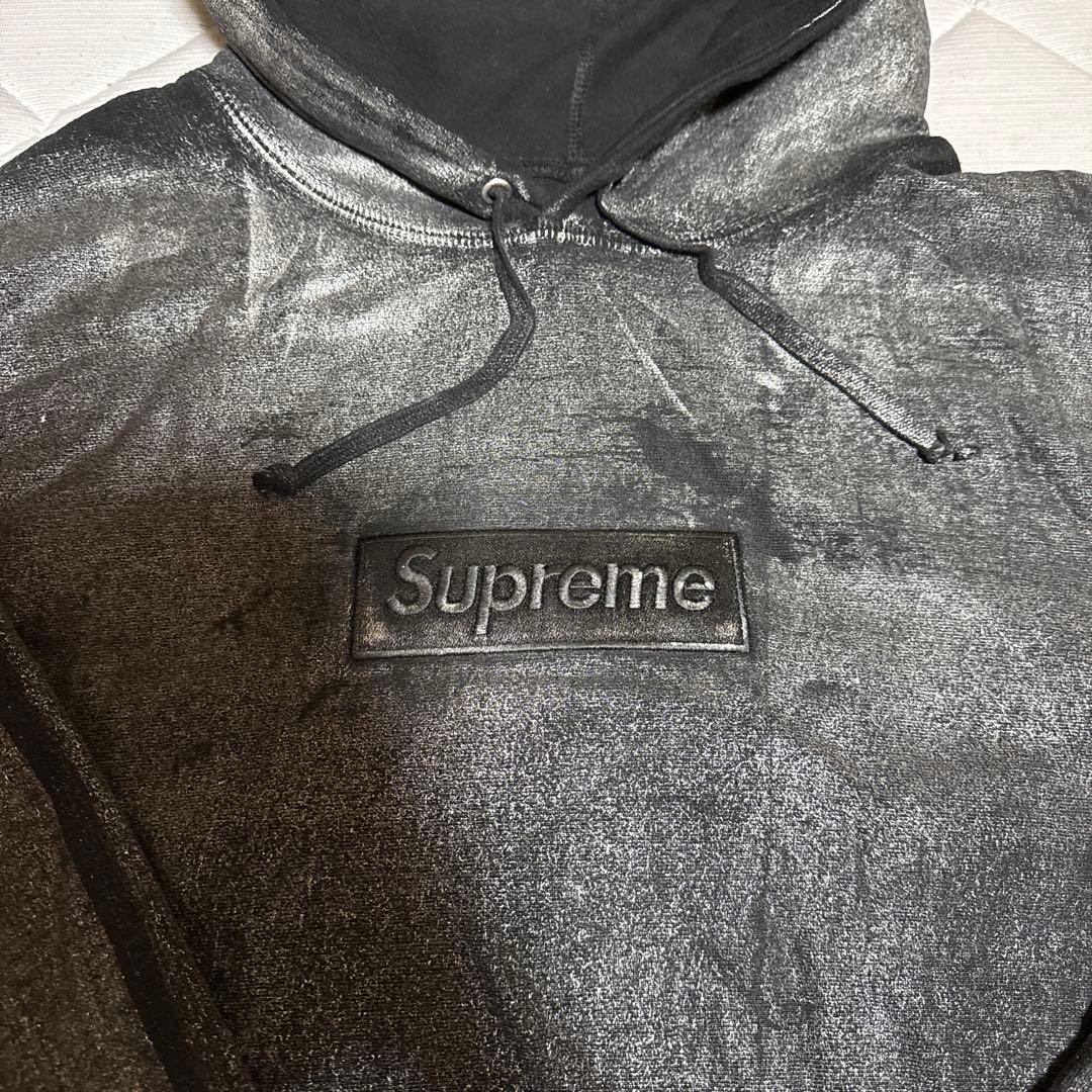 Supreme × MM6 Foil Box Logo Hooded L