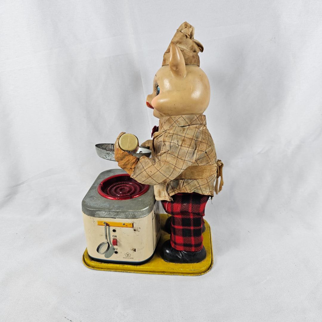 PIGGY COOK 昭和レトロ ブリキ 豚 シェフ