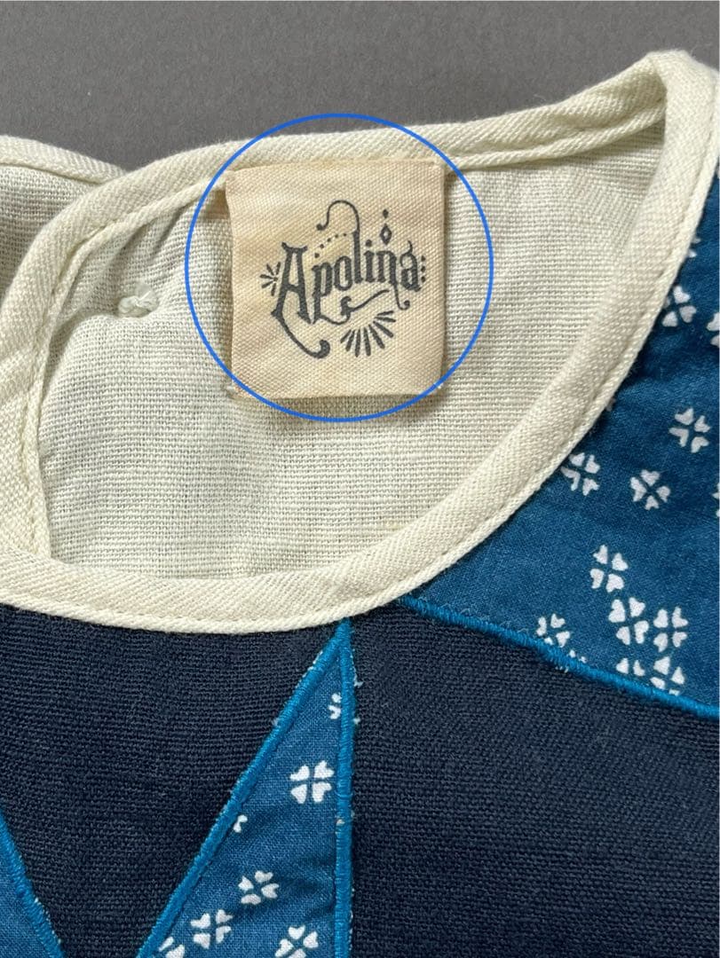 Apolina 2018AW 【パッチワークドレス & ボンネット セット】