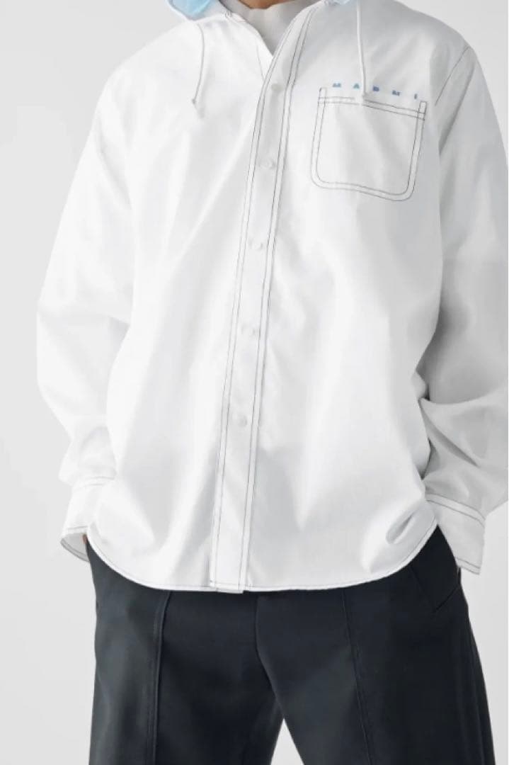 【1/11まで値下げ】MARNI マルニ　フード　シャツ　50 XL