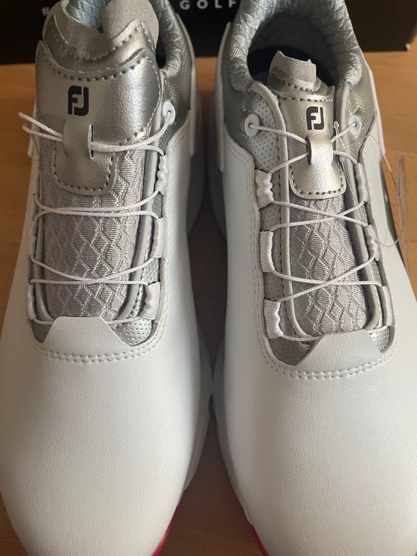 FootJoy ゴルフシューズ 女性用 ホワイト/シルバー/ピンク