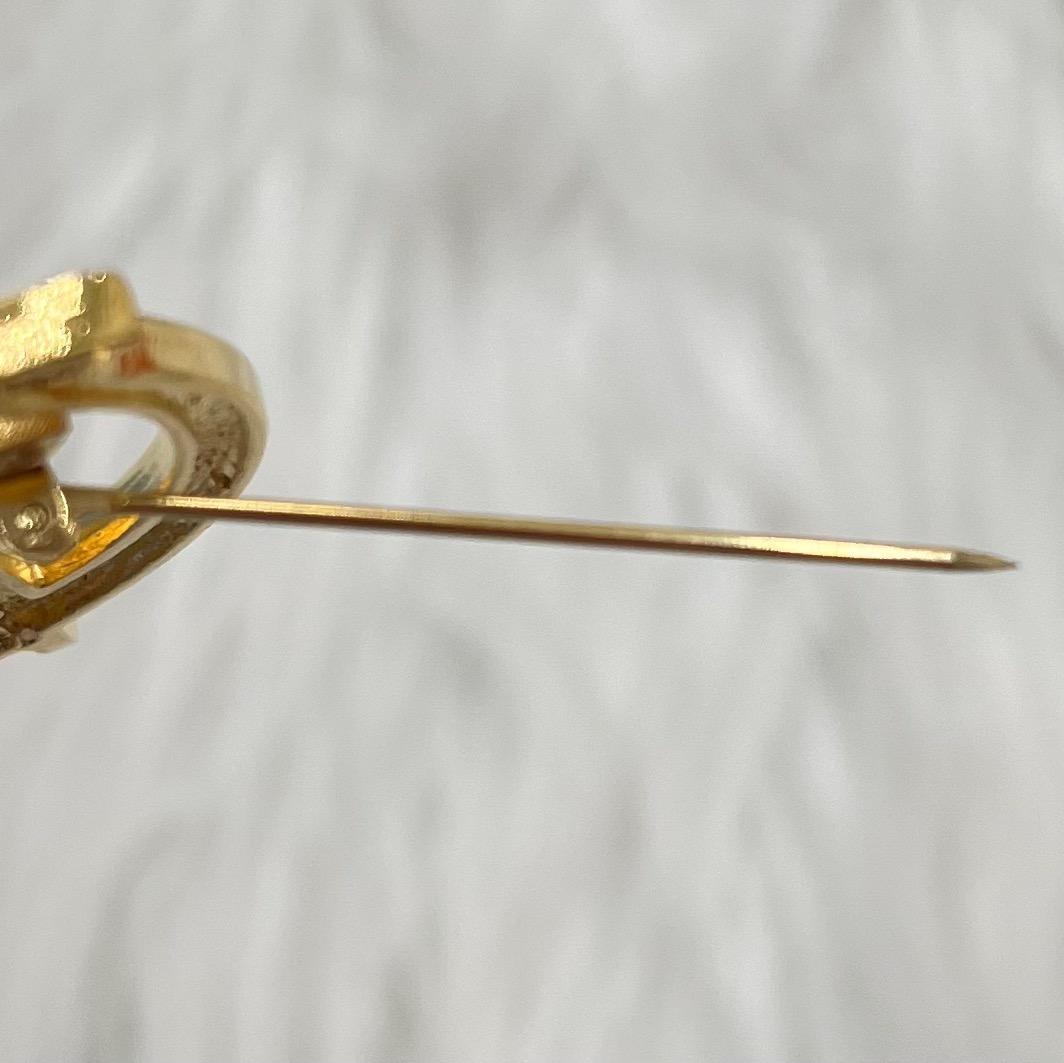 極美品✨Christian Dior ディオール　ブローチ 　ゴールド