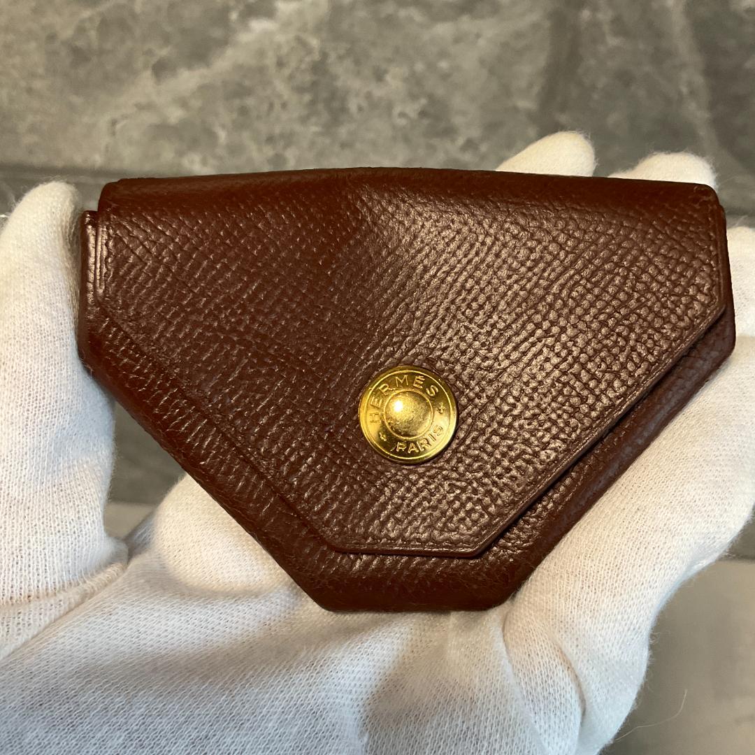 HERMES エルメス　ケース　ルヴァンキャトル　小銭入れ　財布　茶色