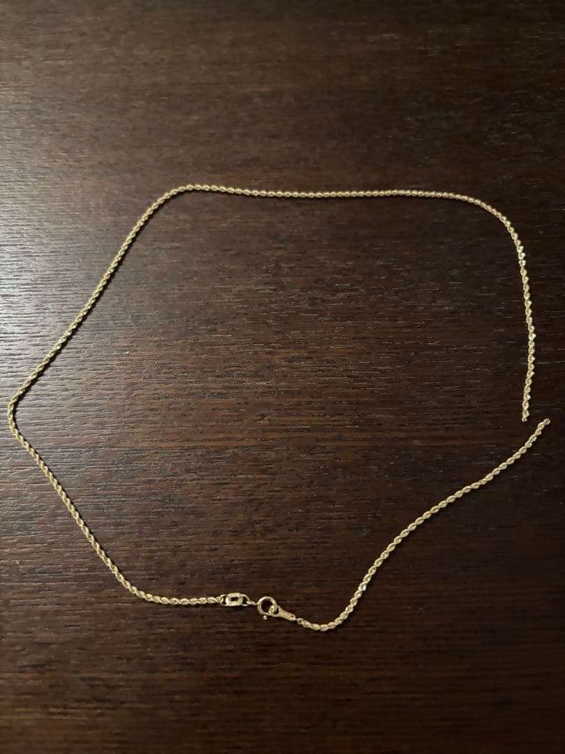 10kツイストロープチェーン ネックレス（訳あり）