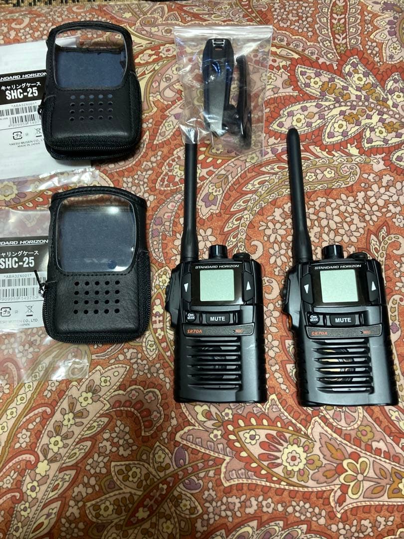 スタンダード　ホライゾン　SR70Aトランシーバー 2台セット付属品付き