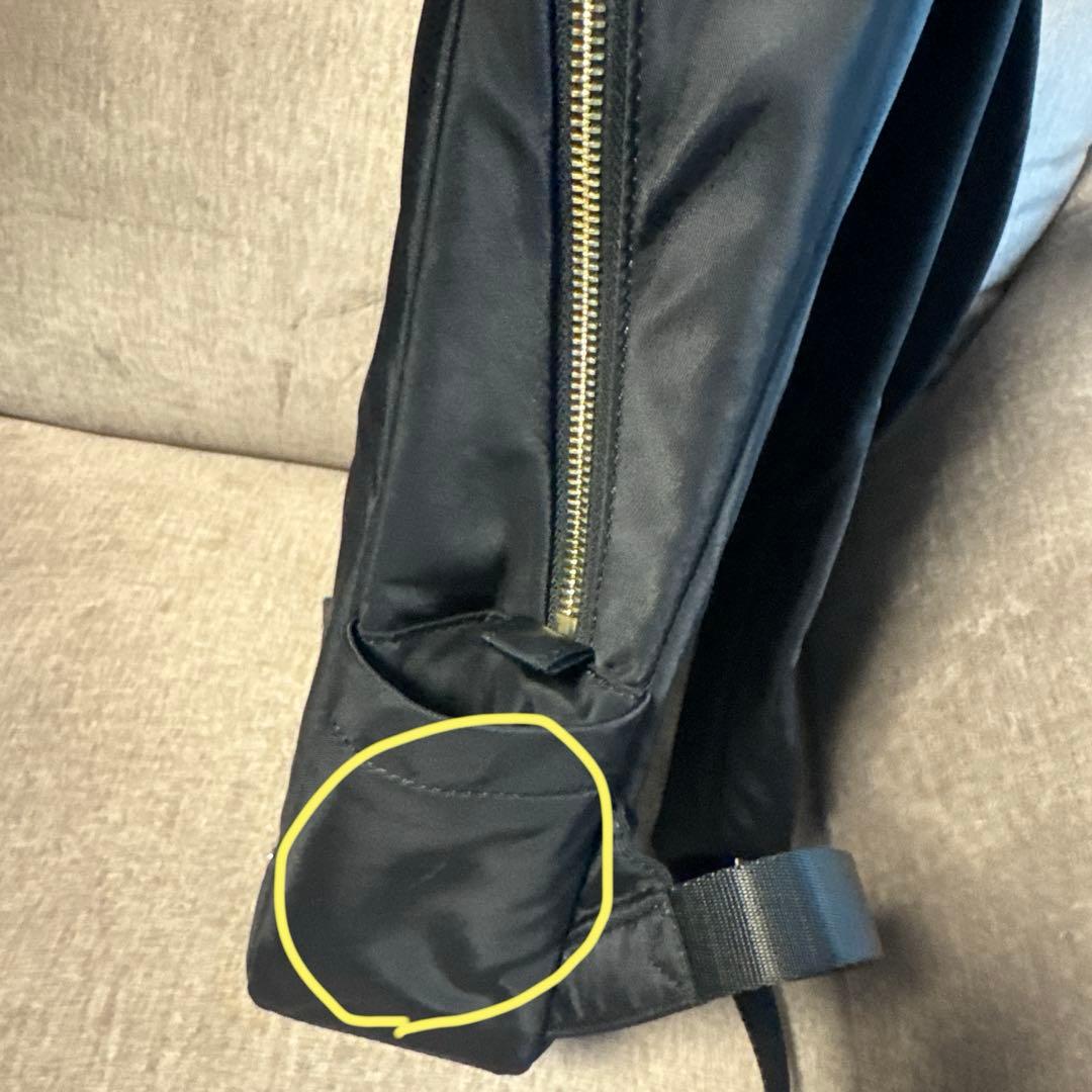 マリークワント　ブラックナイロン　バックパック　リュック