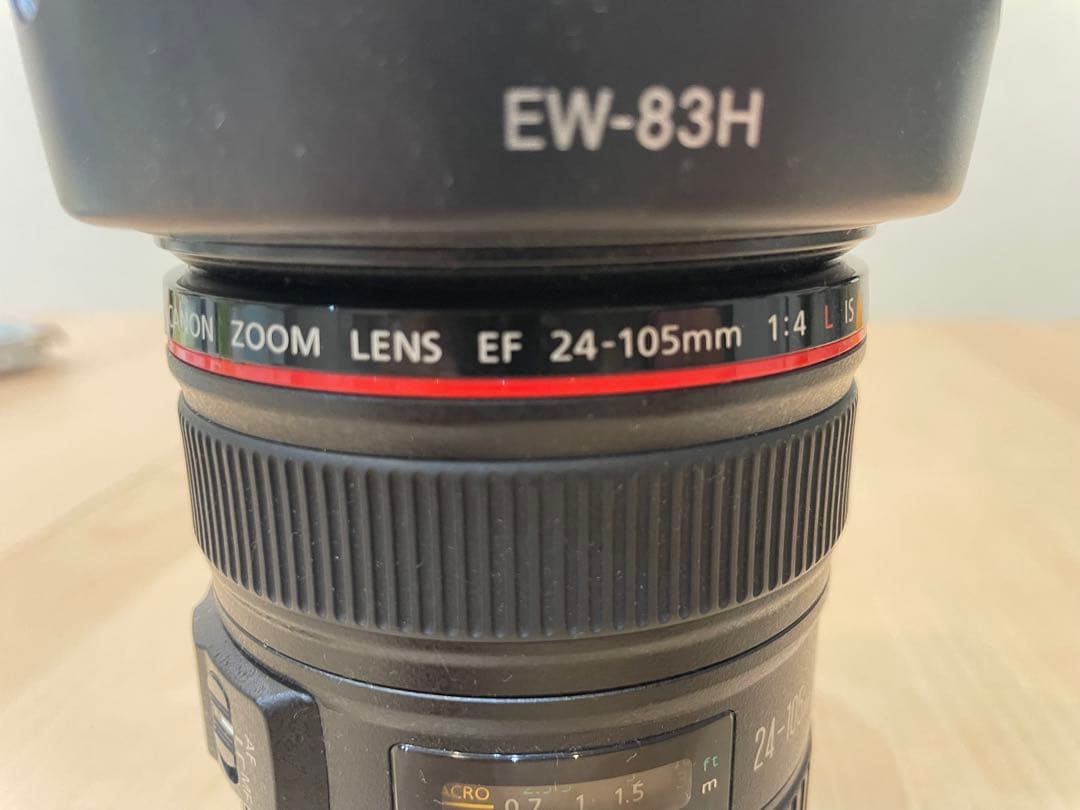 Canon キヤノン EF 24-105mm F4L IS USM新品フード付き
