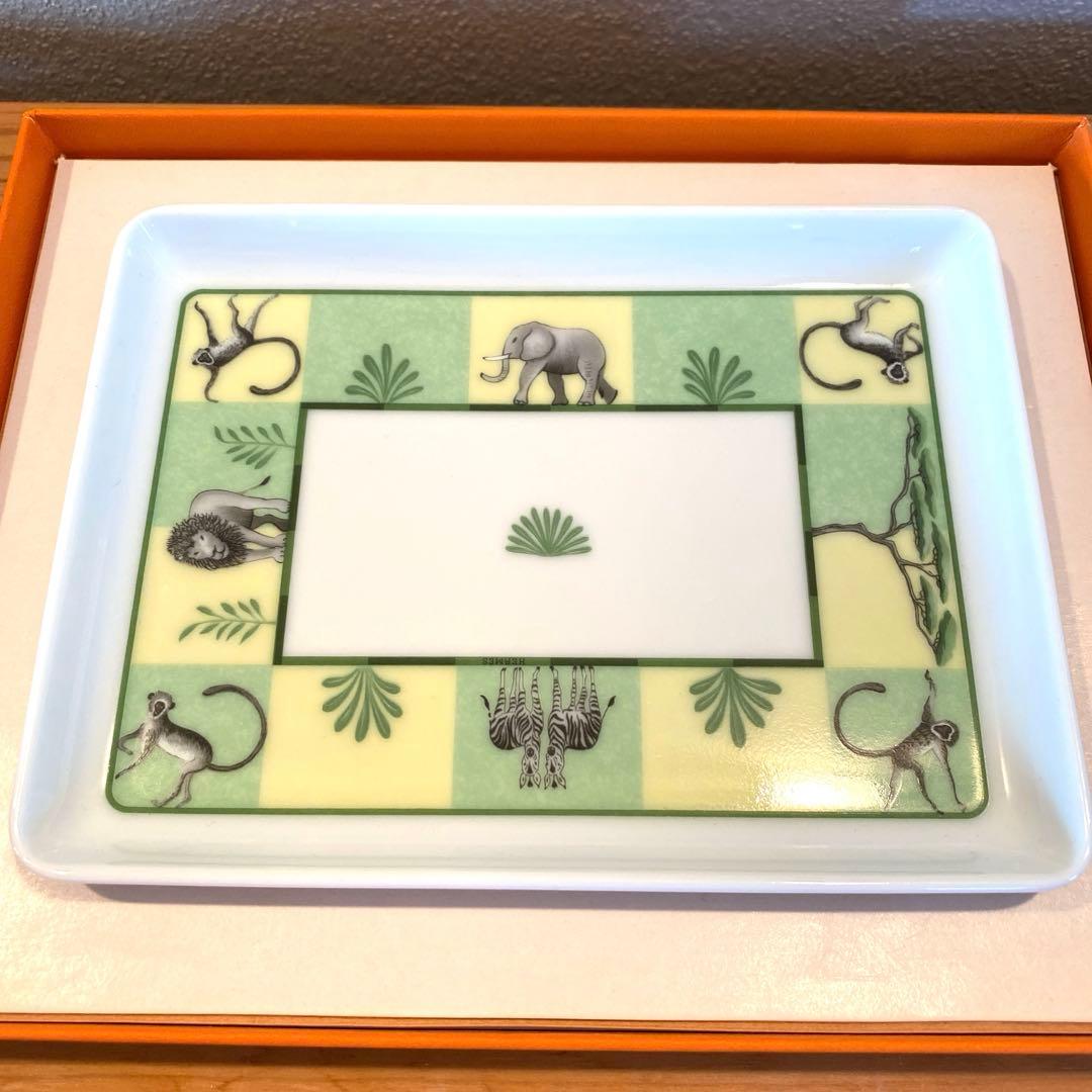 ★miku@★ HERMES エルメス スクエアプレート アフリカ