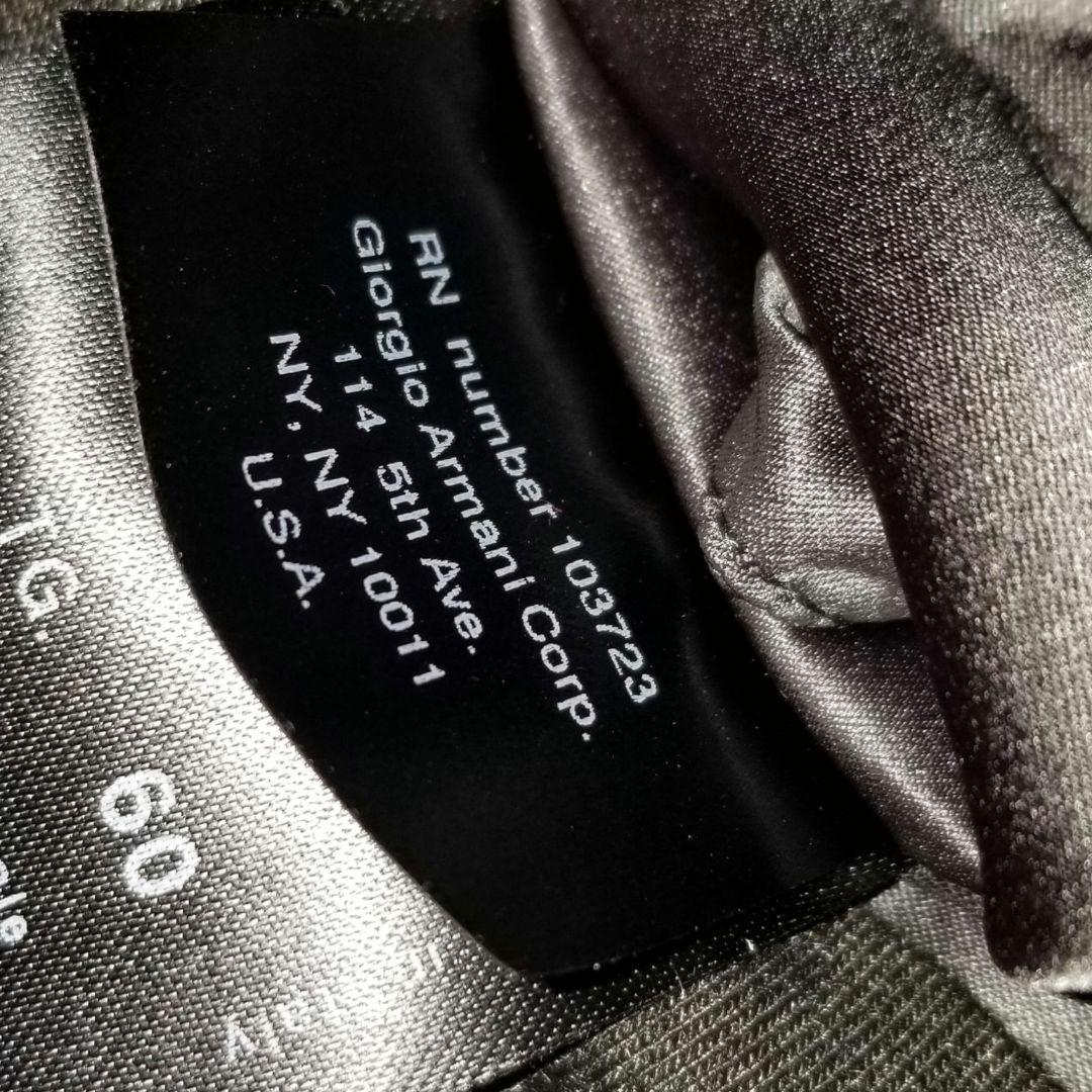 ジョルジオアルマーニ　メンズジャケット　ショールカラー　グレーチェック柄　60