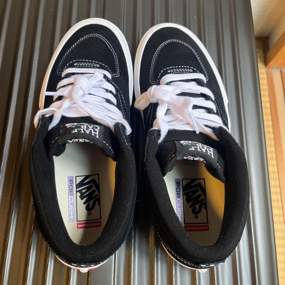 【新品】VANS HALF CAB ブラックスニーカー　26.5㎝