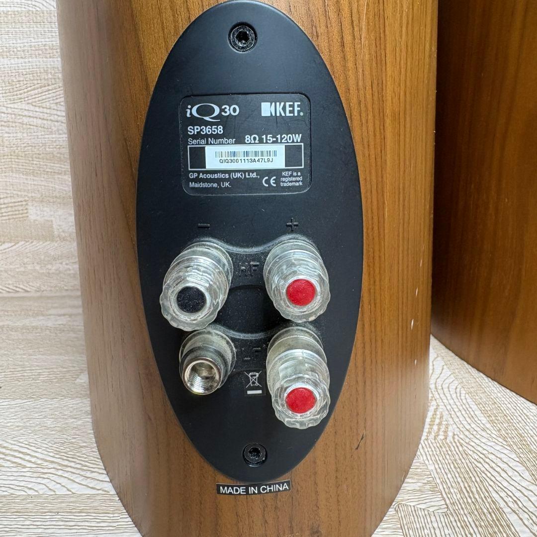 KEF iQ30 ペア ブックシェルフ スピーカー 音響 オーディオ ジャンク