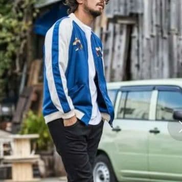 美品✨ カンビオ メキシカン スカル スカジャン