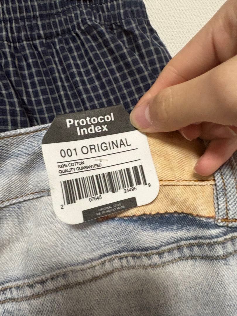 パンツ Protocol Index TROMPELOEIL LAYERED PANTS