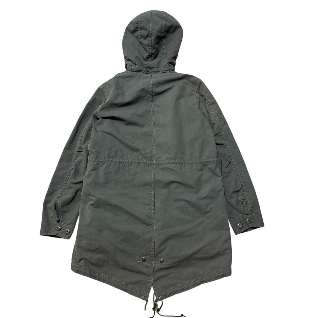 フレッドペリー 2way モッズコート 着脱裏ボアライナー付き カーキ Mサイズ