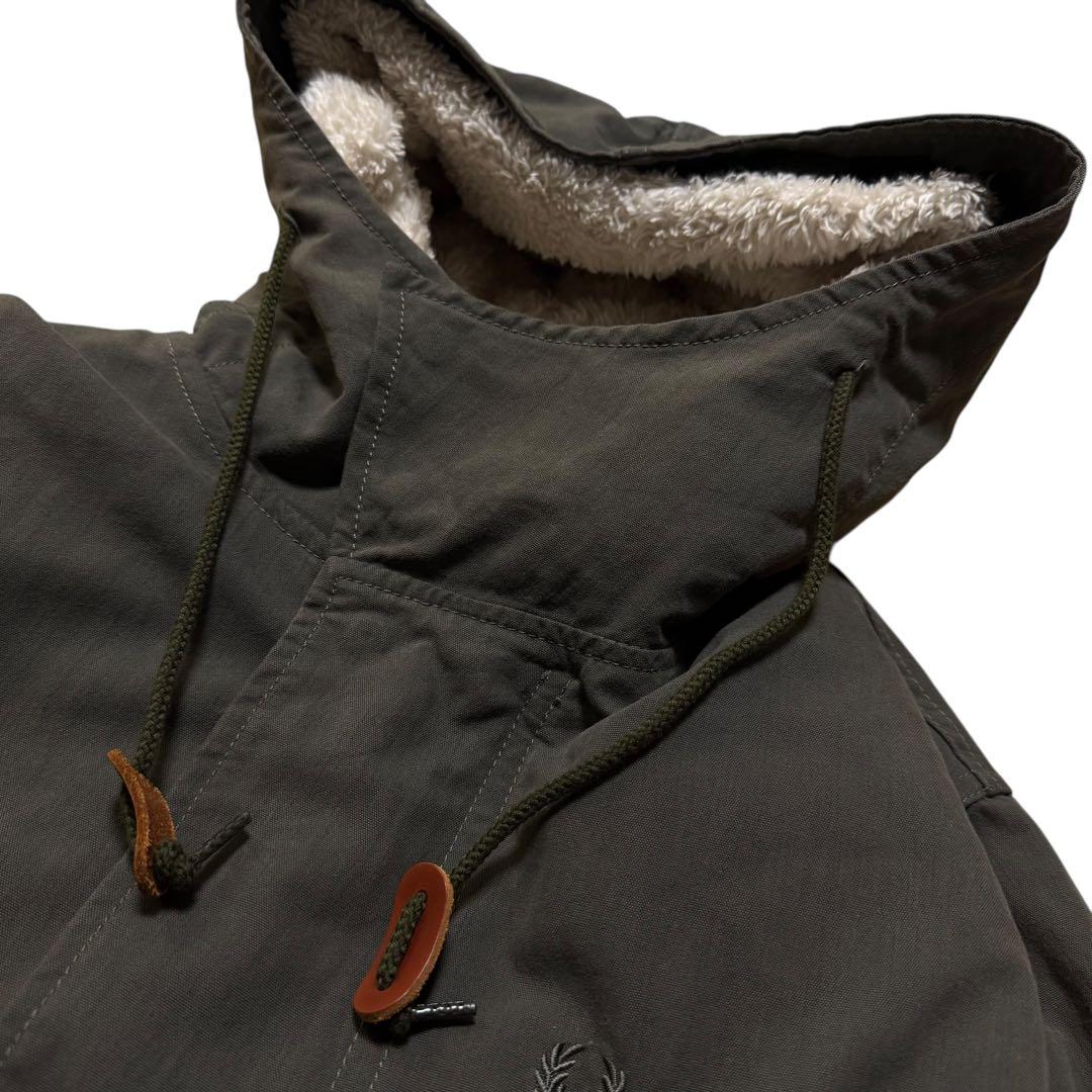 フレッドペリー 2way モッズコート 着脱裏ボアライナー付き カーキ Mサイズ