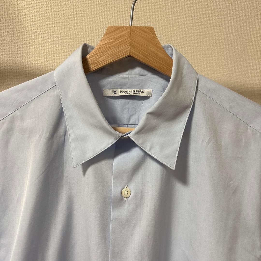 MAATTE&SONSライトブルー 長袖シャツ
