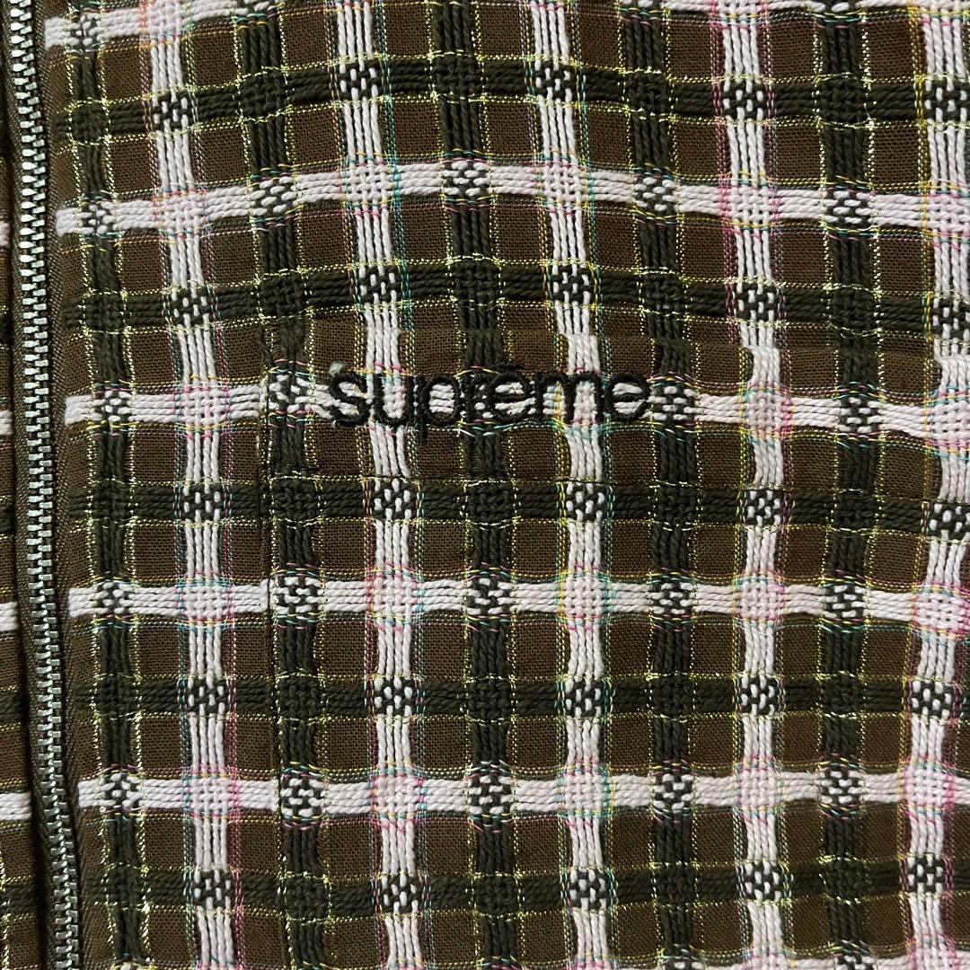 Supreme llic Plaid Zip Up Shirt Mサイズ