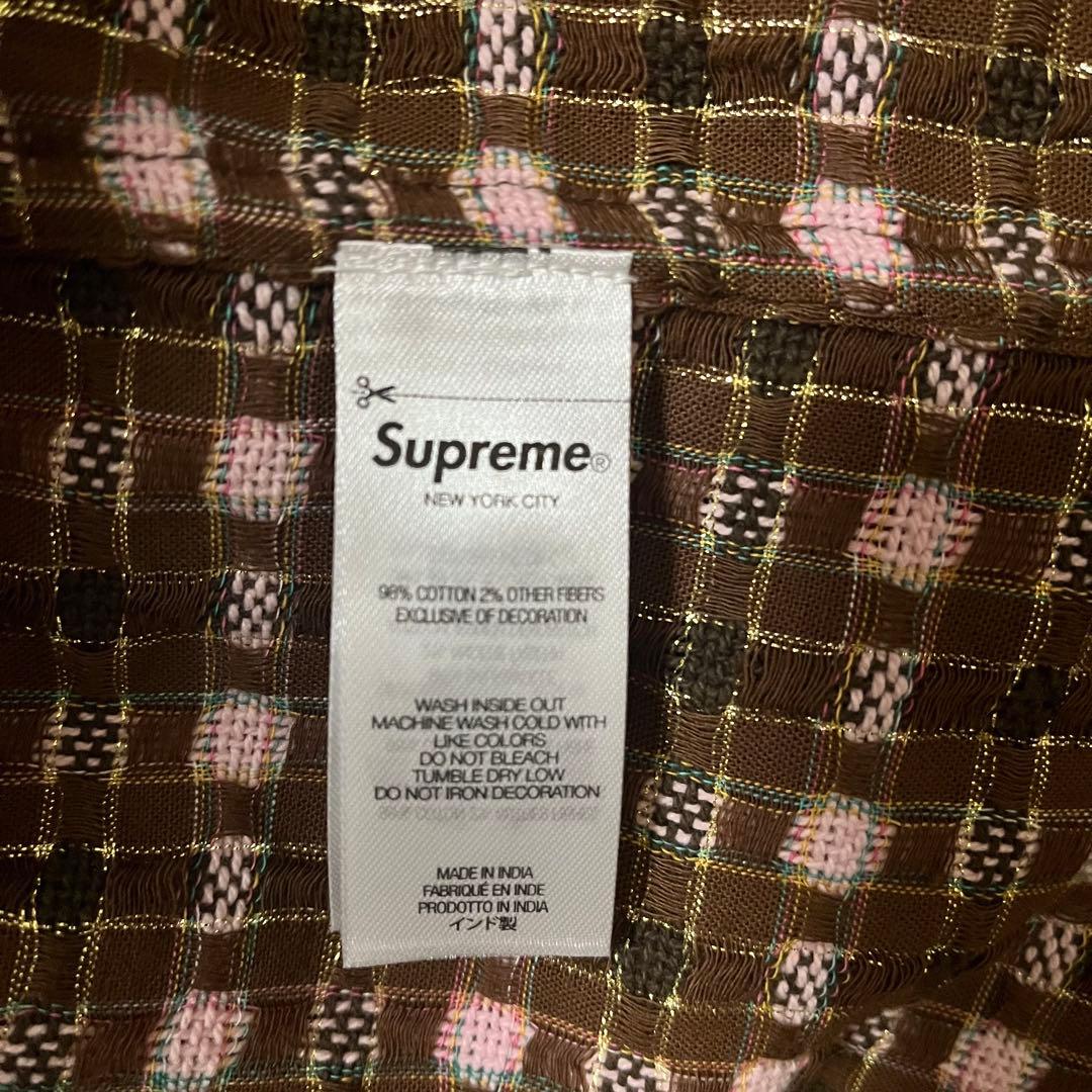Supreme llic Plaid Zip Up Shirt Mサイズ