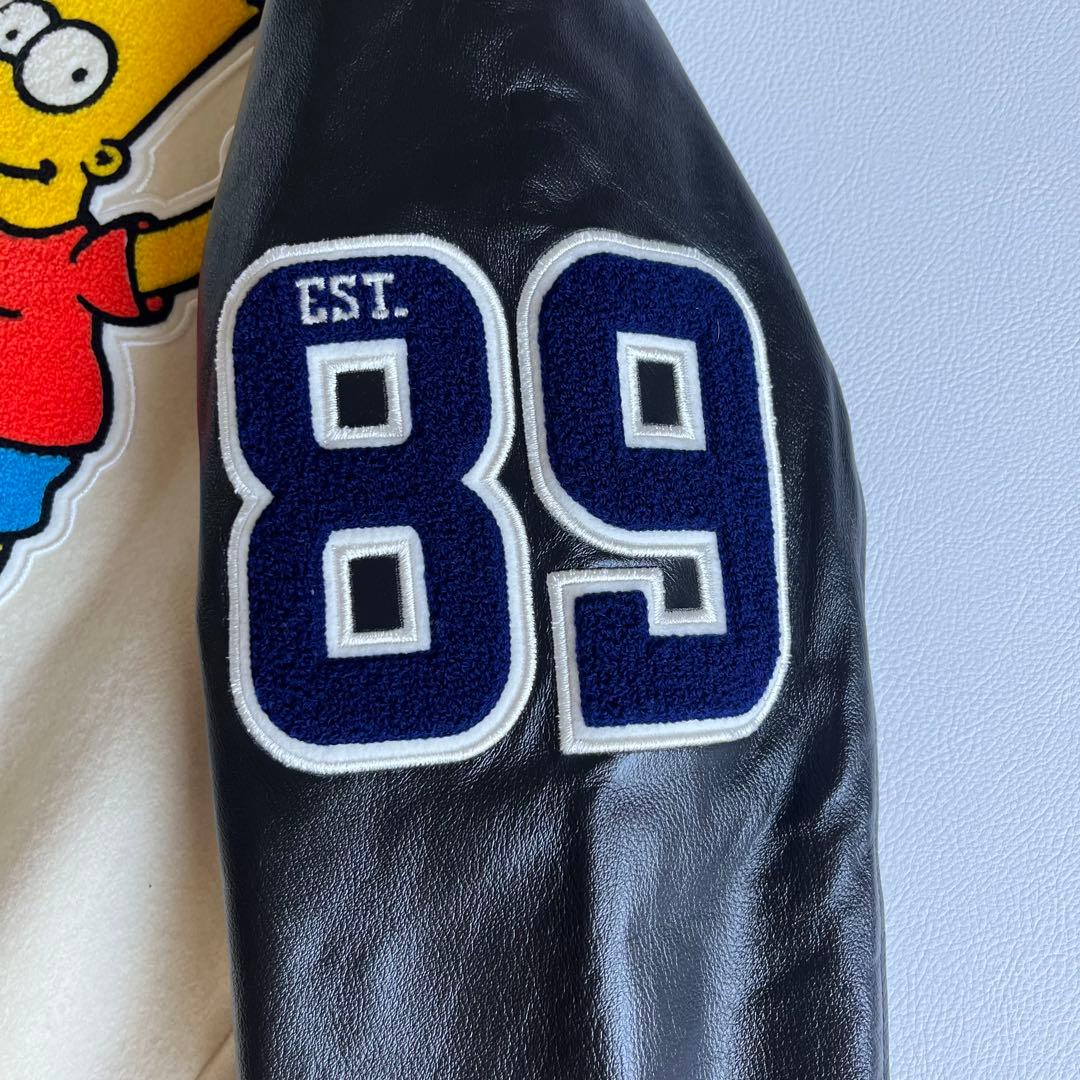 極美品　パーリーゲイツ×シンプソンズ　希少コラボ　スタジャン　レザー　ワッペン