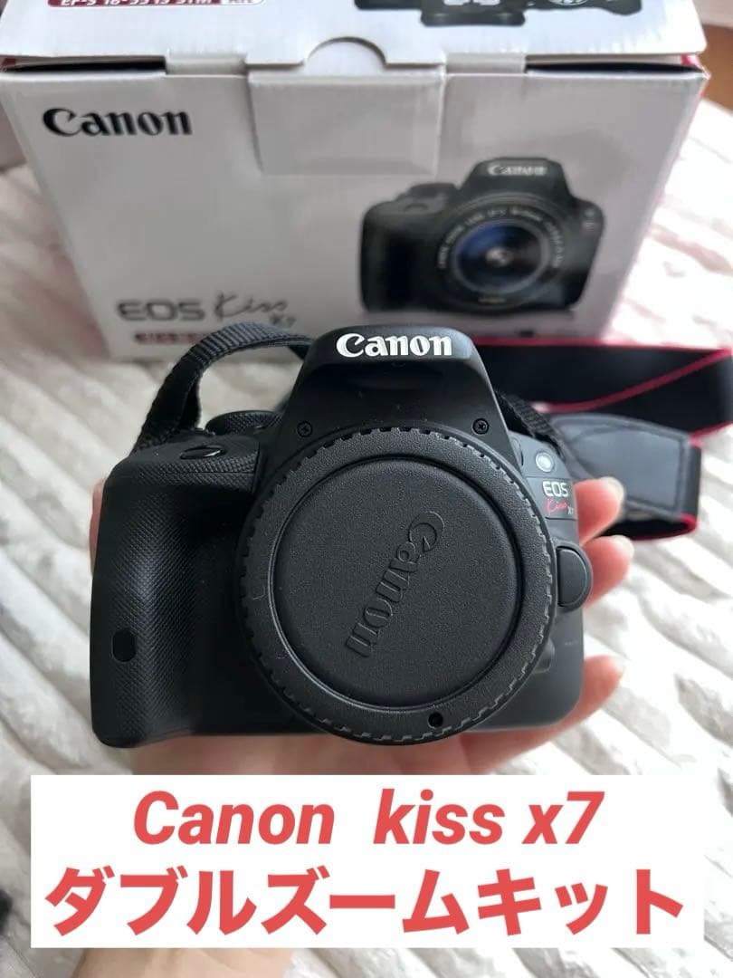 Canon EOS kiss X7 ダブルズームキット 一眼レフカメラ