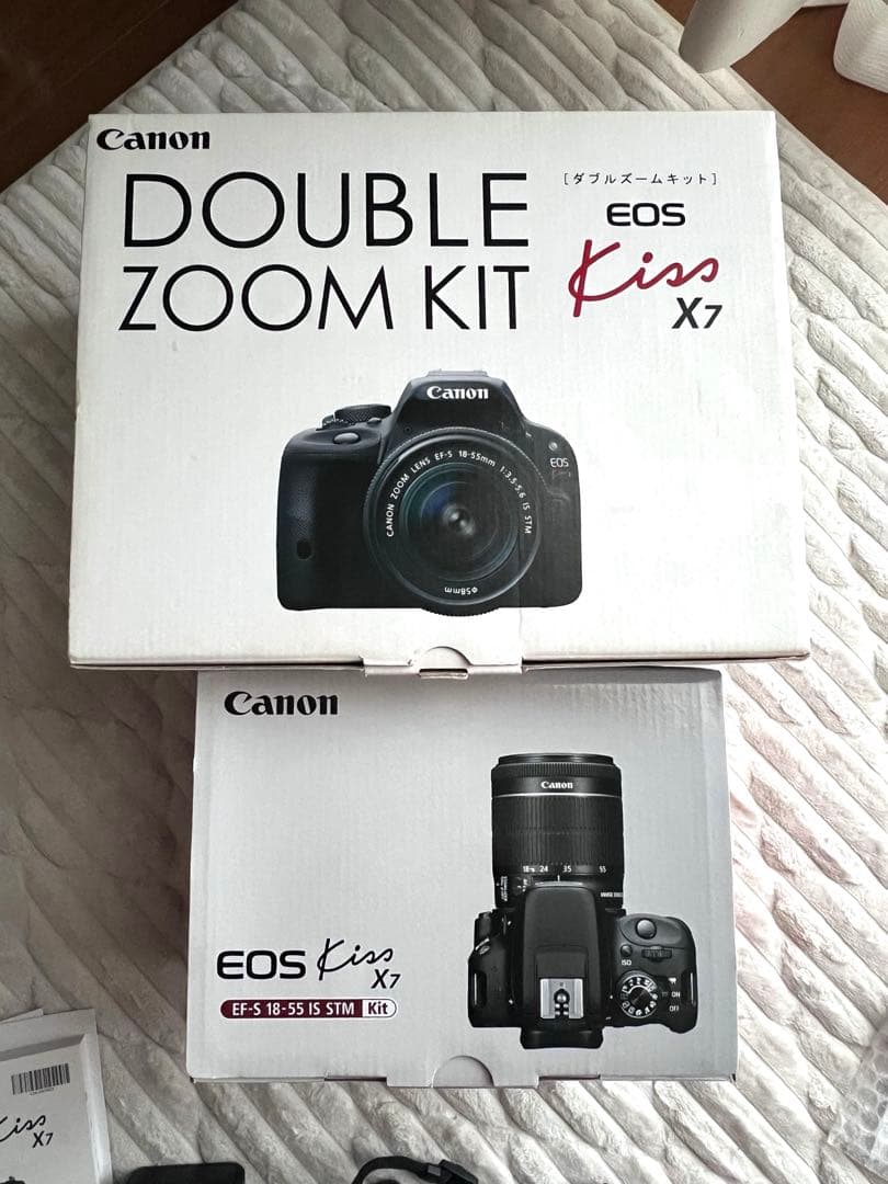 Canon EOS kiss X7 ダブルズームキット 一眼レフカメラ