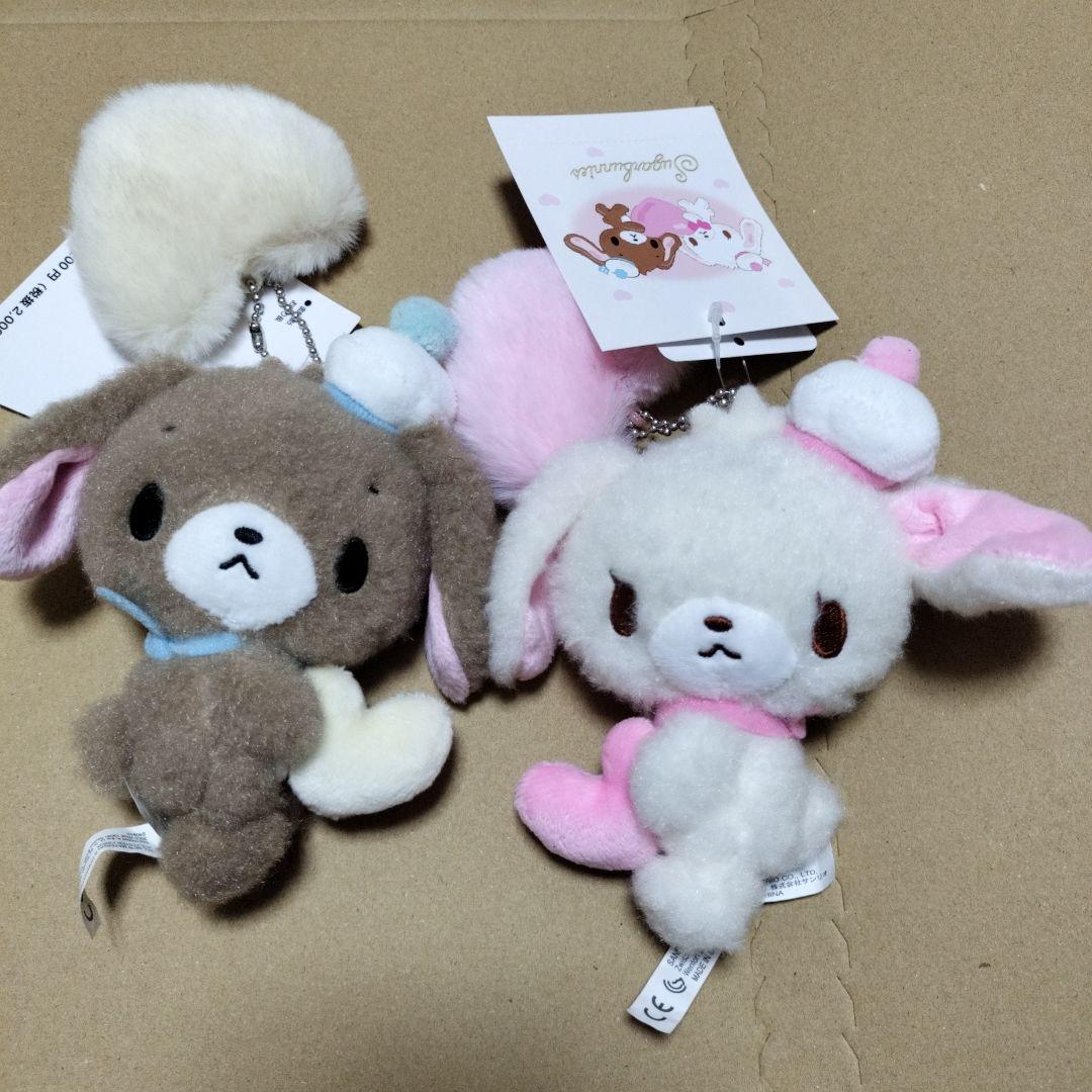 タグ付　シュガーバニーズ　ふわふわハート　マスコット　サンリオ　平成生まれ