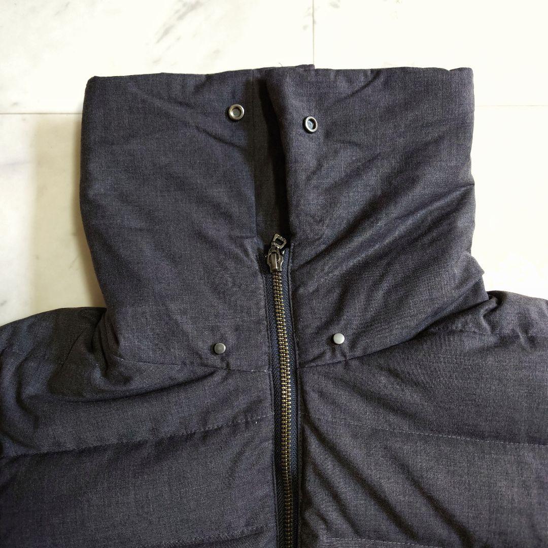 美品♪サイズ42・LL iCB ハイネック ウール ダウンコート ダークグレー