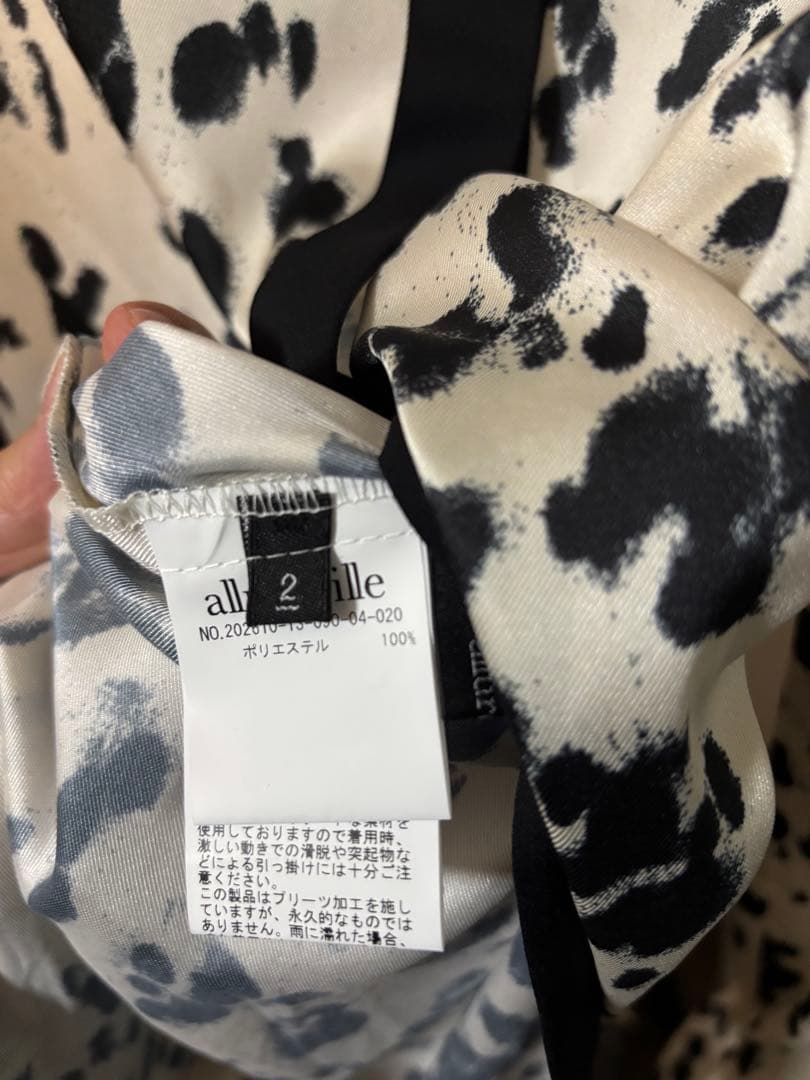 26春夏　アルアバイル　ブラウス　パックプリーツ